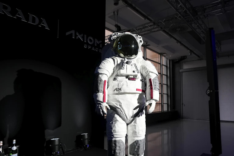 Space suit on display