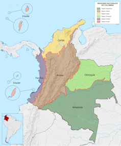 Map of Colombia