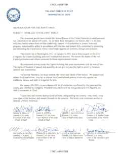A letter with signatures.