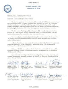 A letter with signatures.