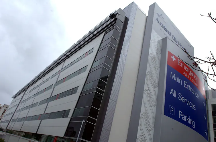 Outside of Auckland Hospital