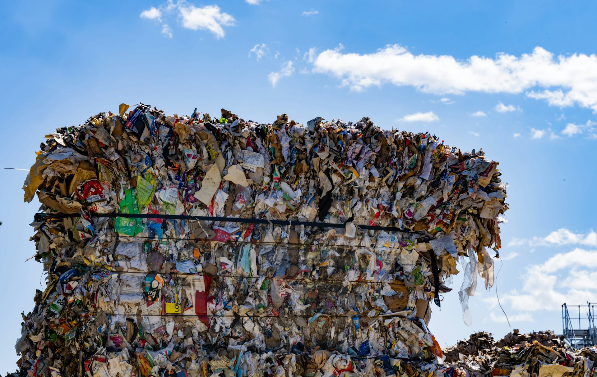 Amas de déchets compactés