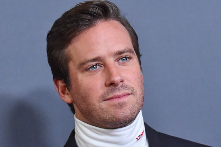 Head shot of actor Armie Hammer