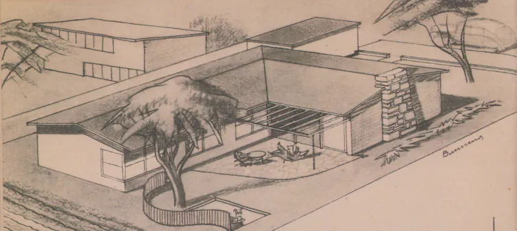 An illustration of the Sun Trap House