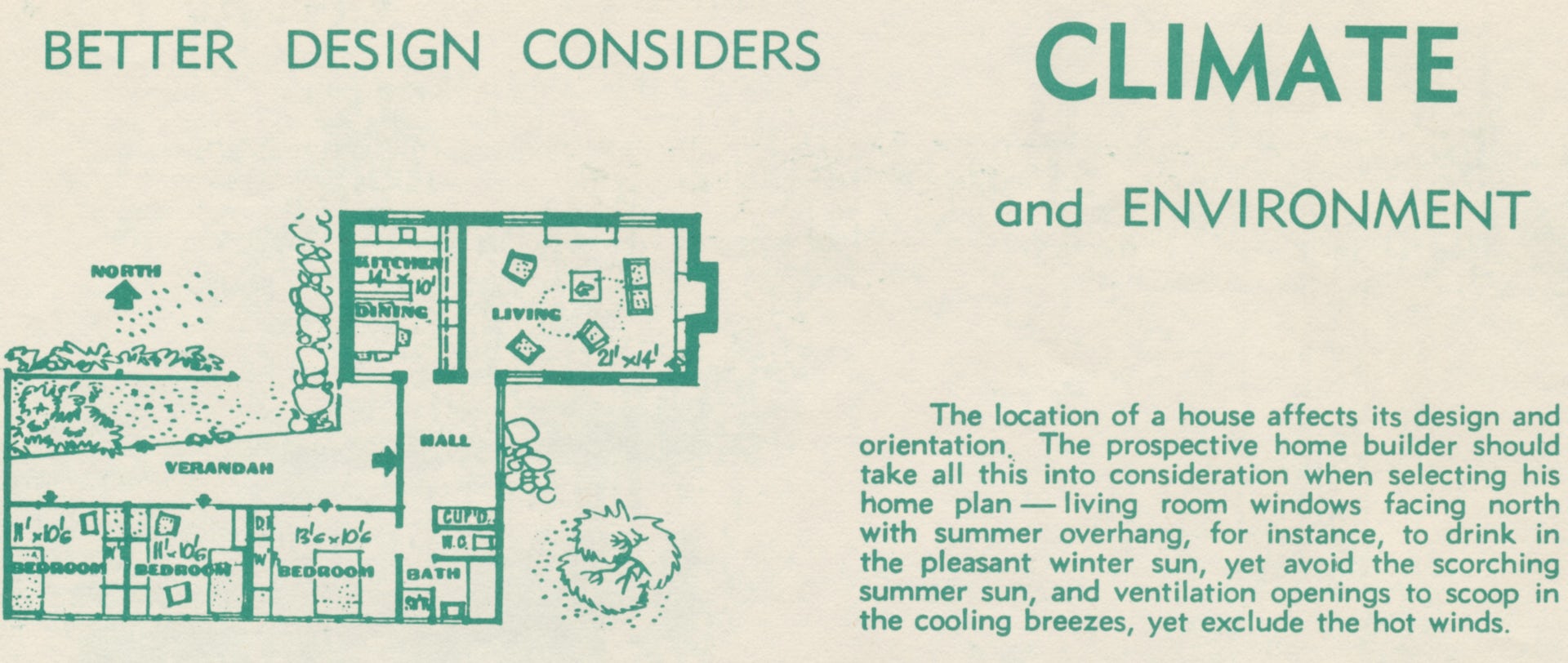 Architect's plan from Small Homes Service of South Australia brochure