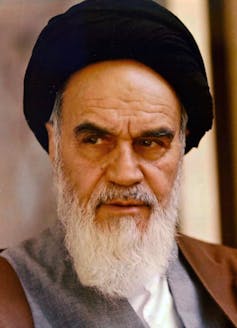 Portrait of Ruhollah Khomeini
