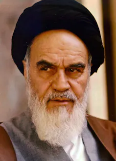 Portrait of Ruhollah Khomeini