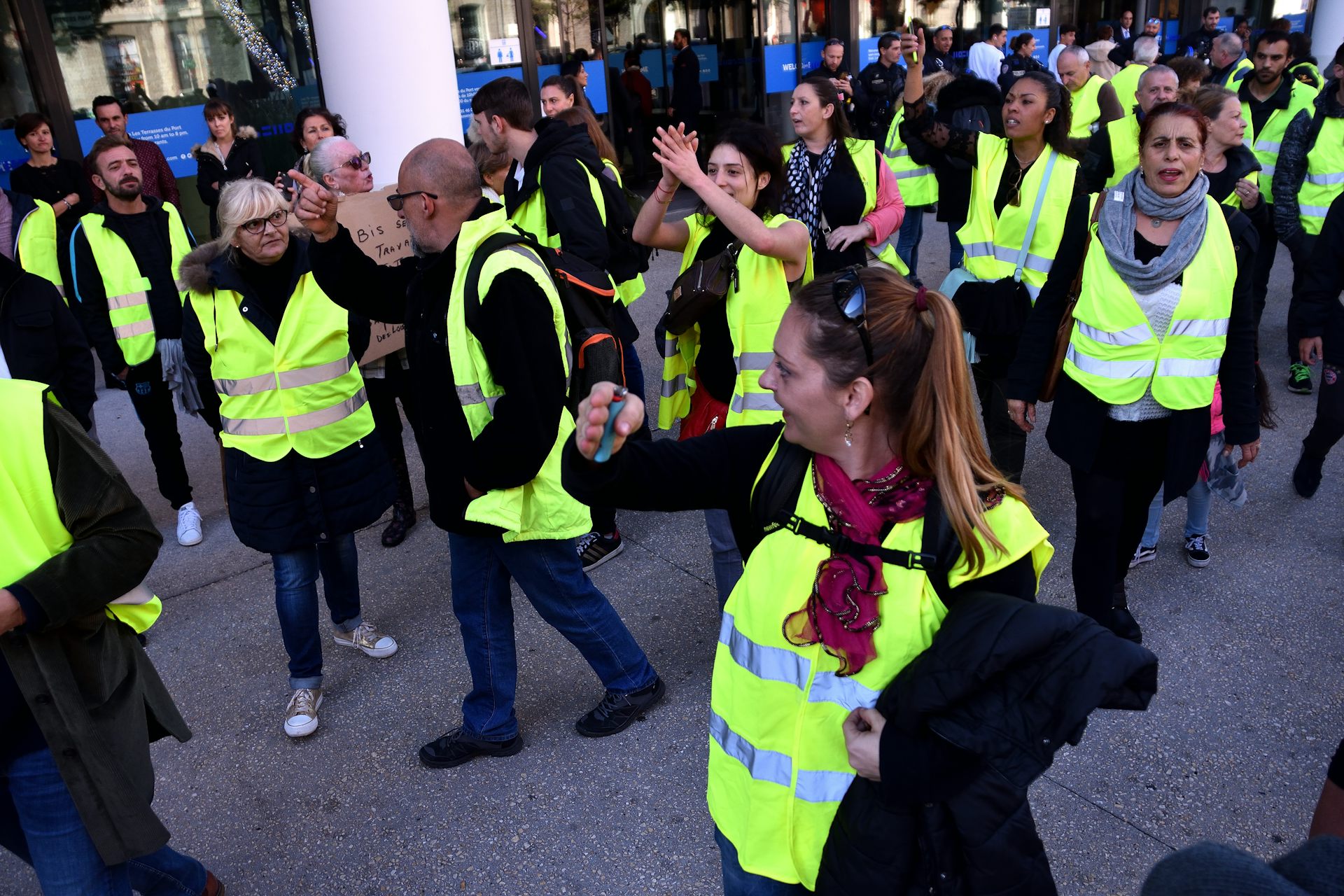 Manifestation de « gilets jaunes » à Marseille le 14 novembre 2018