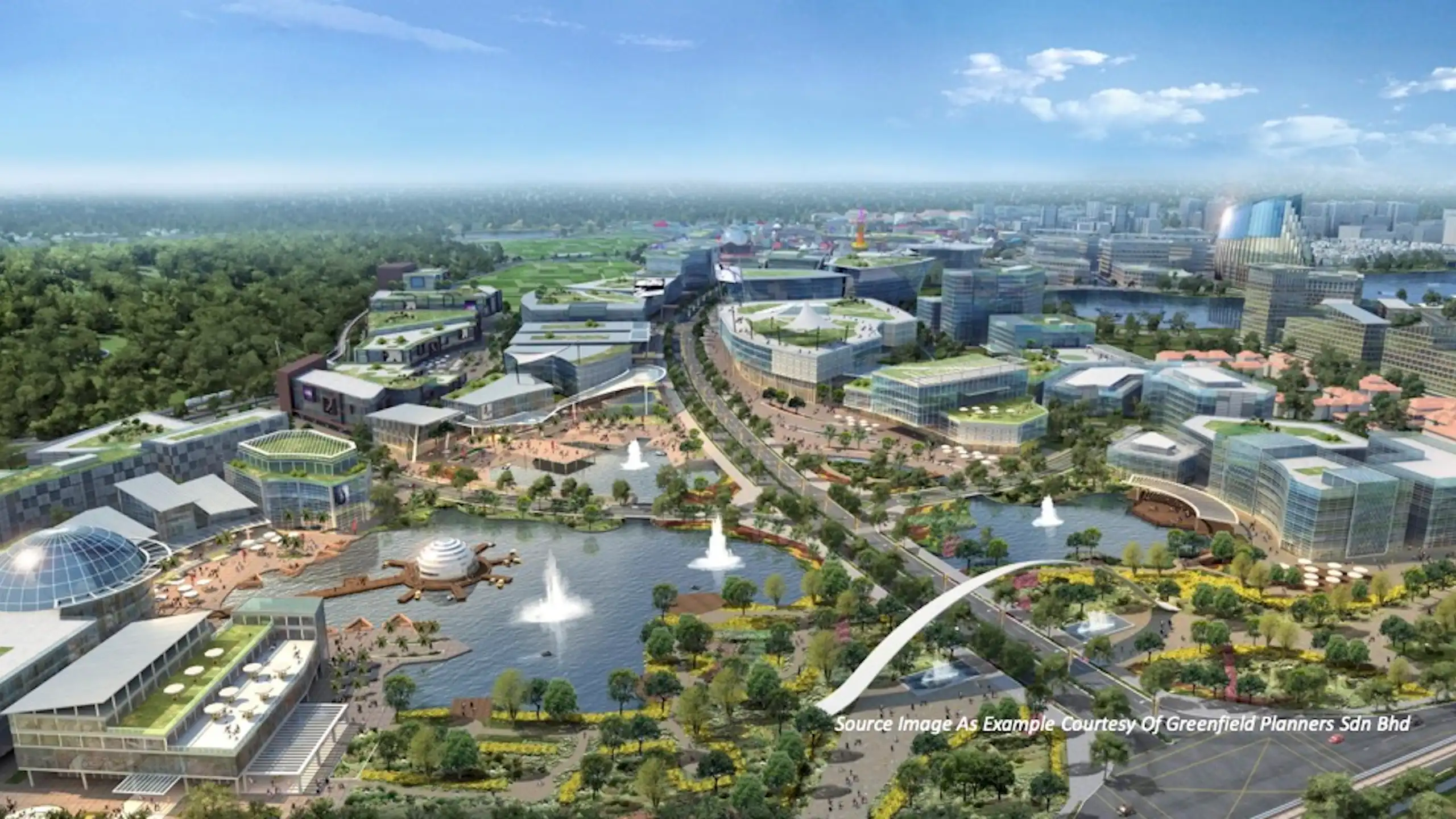 An artist's impression of Sherbro Island City.