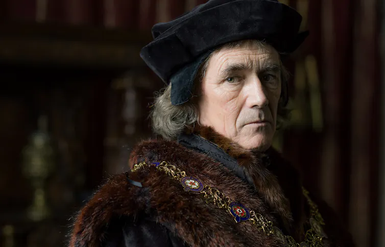 A nobleman in Tudor dress with a sombre expression.