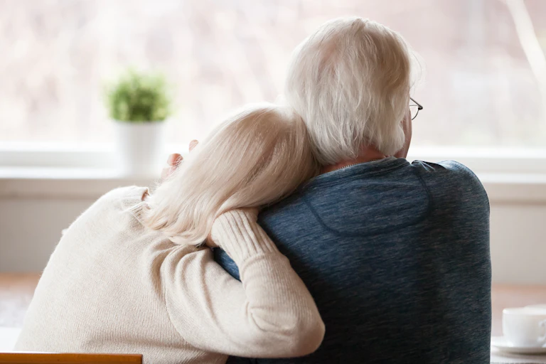 Older couple at home