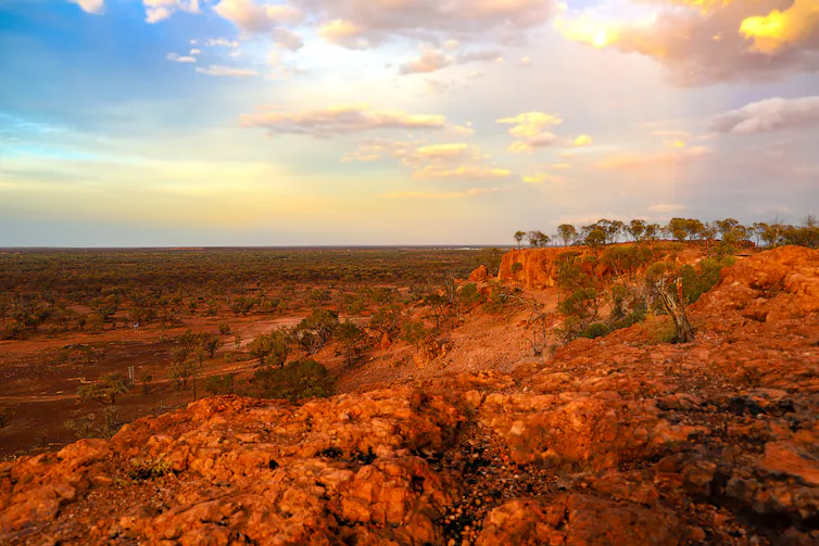 mulga scrub and red earth