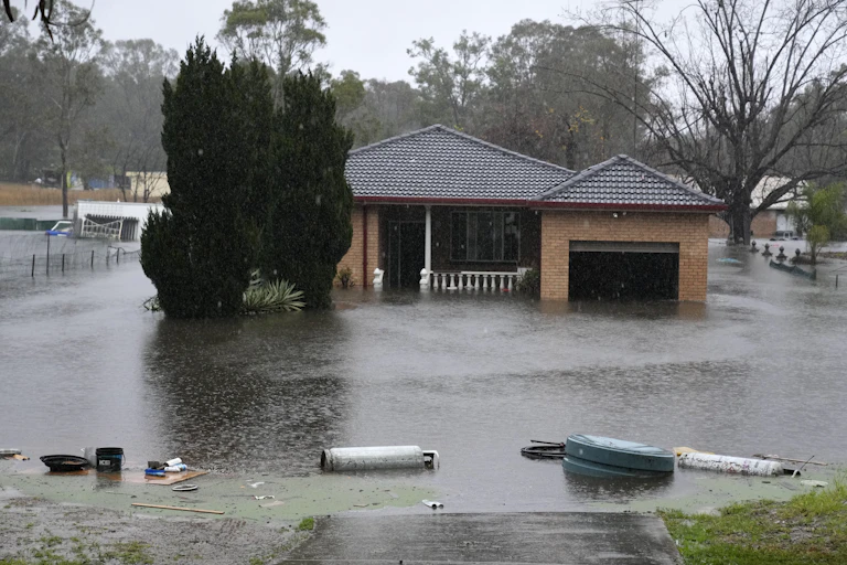 flooded house