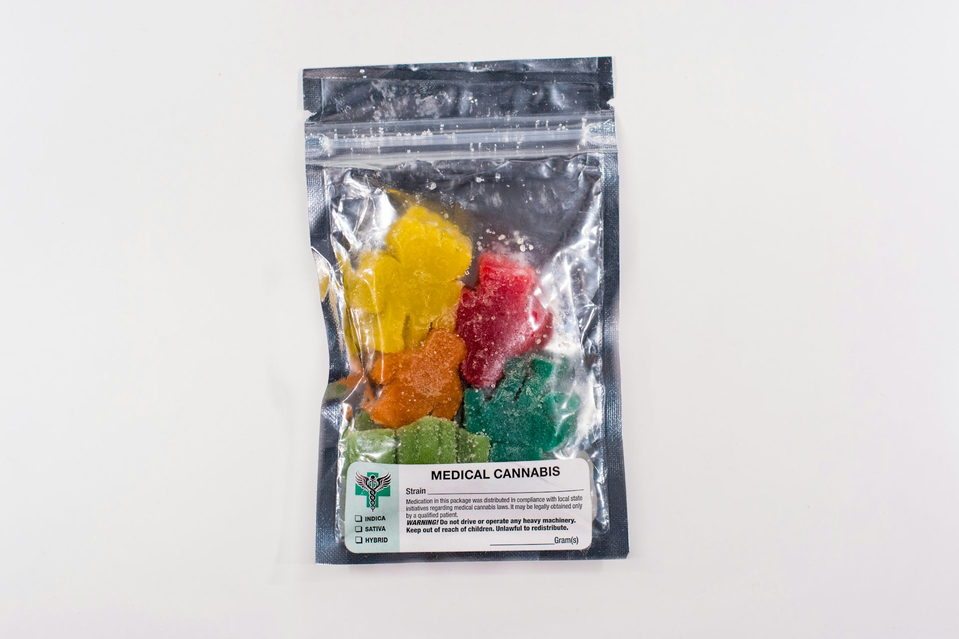 A bag of cannabis sweets.