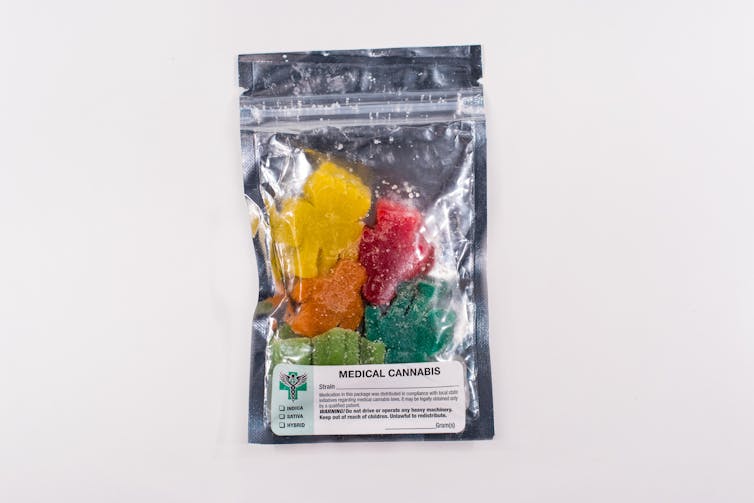 A bag of cannabis sweets.