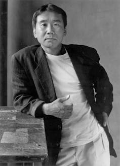 A black and white photo of the author.