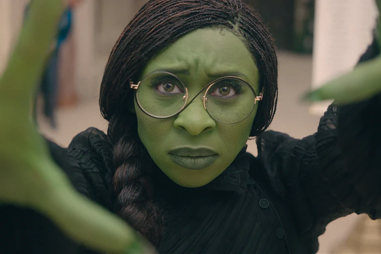 Cynthia Erivo as the green witch Elphaba.