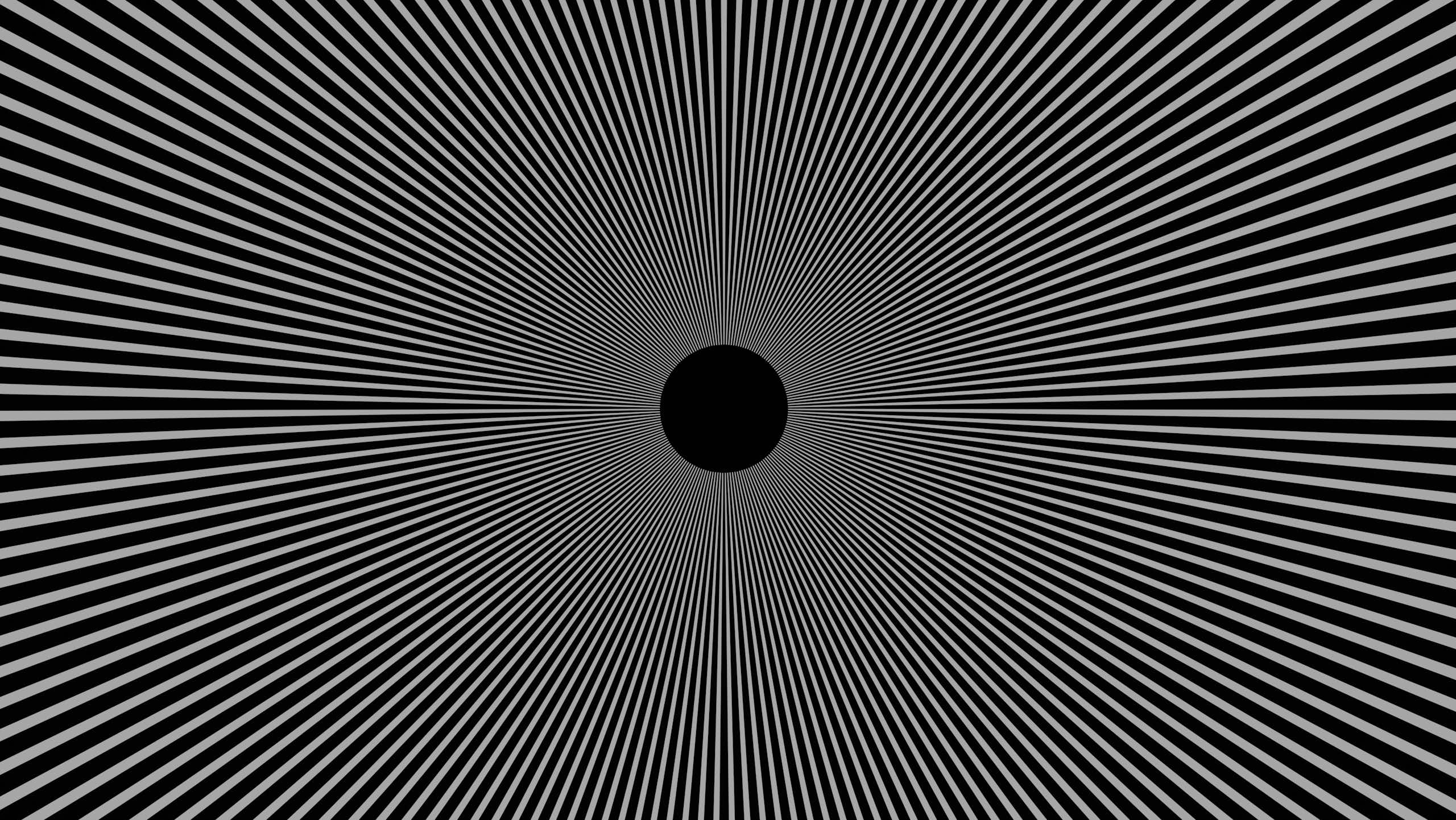 A black and white optical illusion