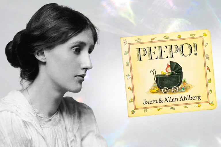 Woolf in 1902 and Peepo! by Janet and Allan Ahlberg.