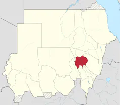 Carte de la région d’Al Jazira au Soudan