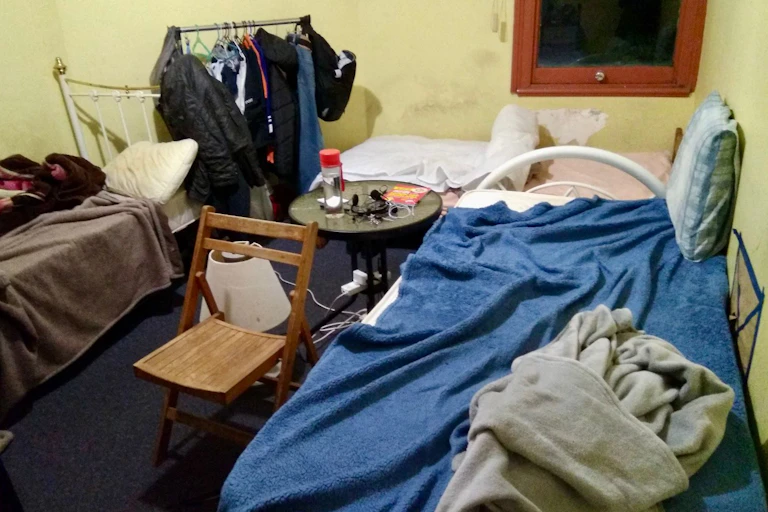 A shared bedroom at a rental property in Sydney