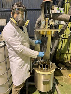 experimento de reciclado con agua