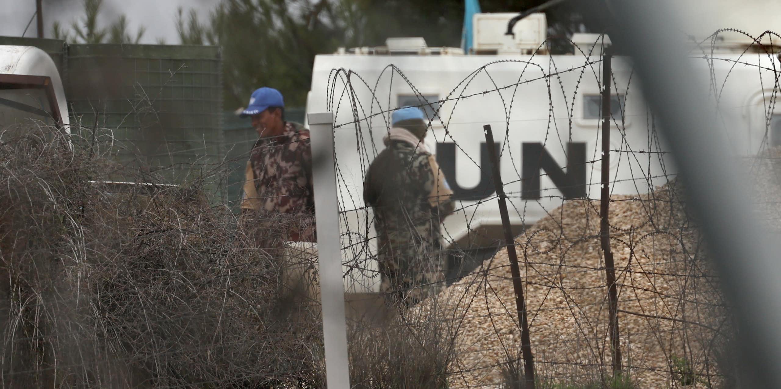 Unifil peacekeepers in southern Lebanon as the ceasefire came into effect on November 27 2024.
