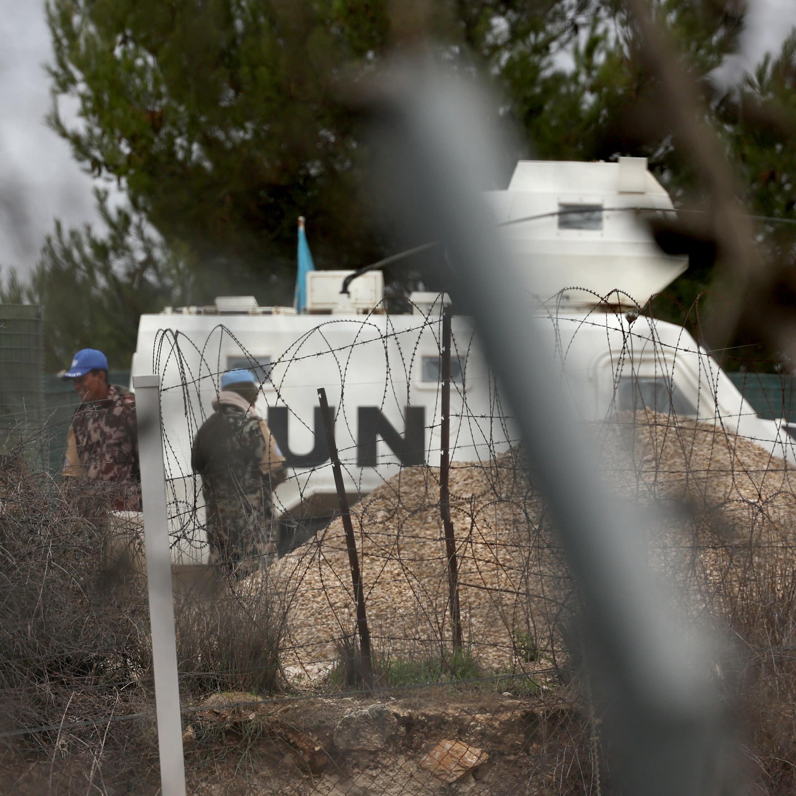 Unifil peacekeepers in southern Lebanon as the ceasefire came into effect on November 27 2024.