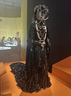 A black costume.