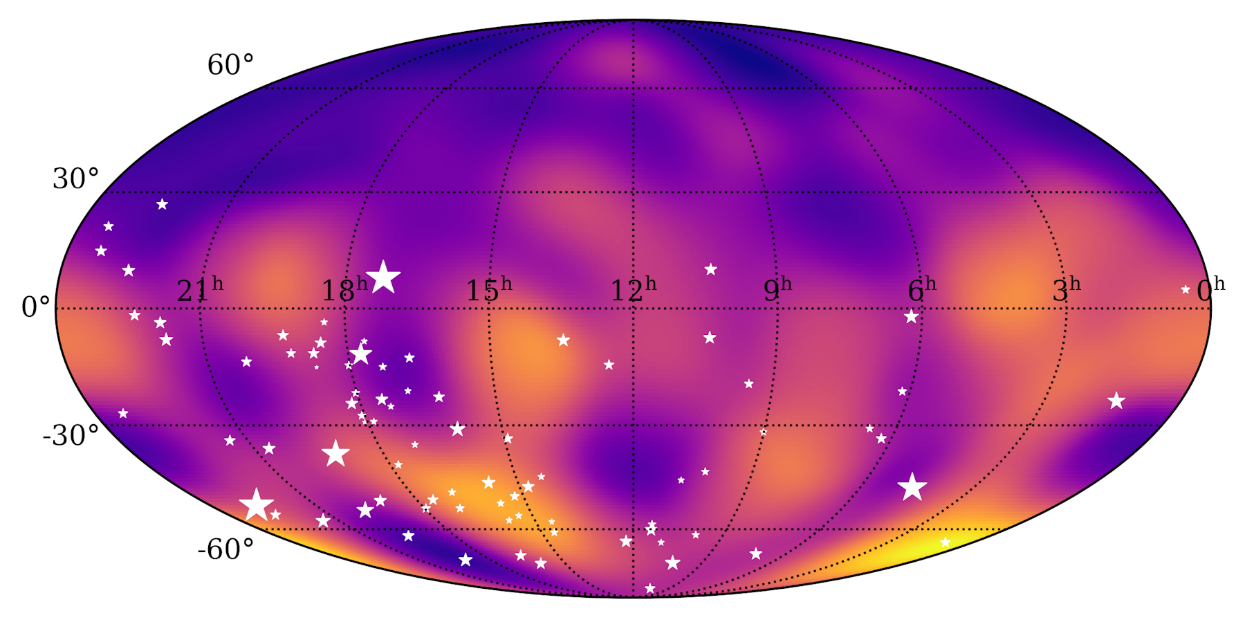To map the vibration of the universe, astronomers built a detector the size of the galaxy A map of the gravitational wave background across the sky, including a mysterious ‘hot spot’ in the southern hemisphere.