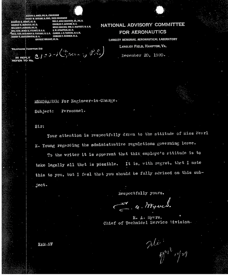 A scanned file reads 'this employee's attitude is to take legally all that is possible.'