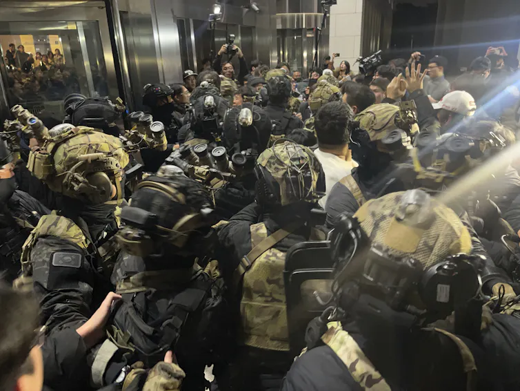 South Korean martial law soldiers.