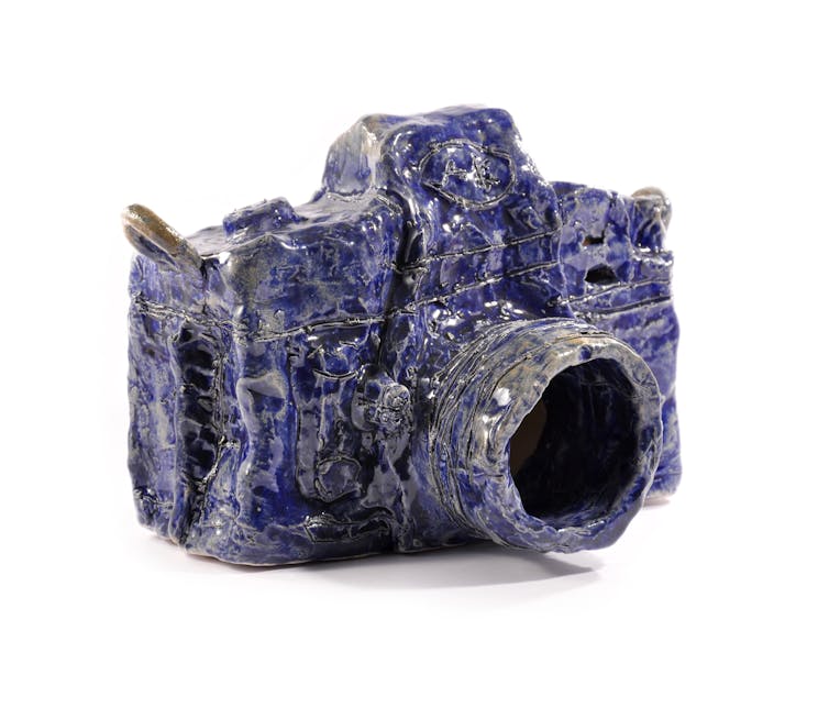 A ceramic camera.