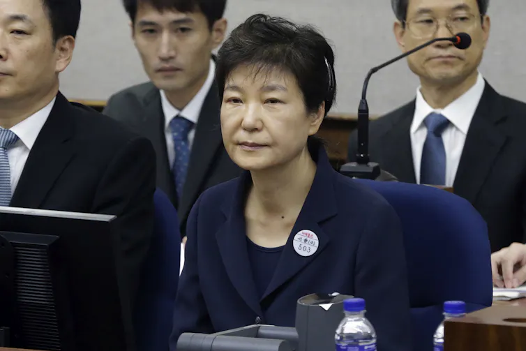 Former South Korean President Park Geun-hye