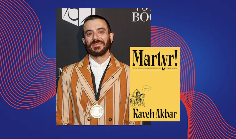 Kaveh Akbar and the Martyr book jacket