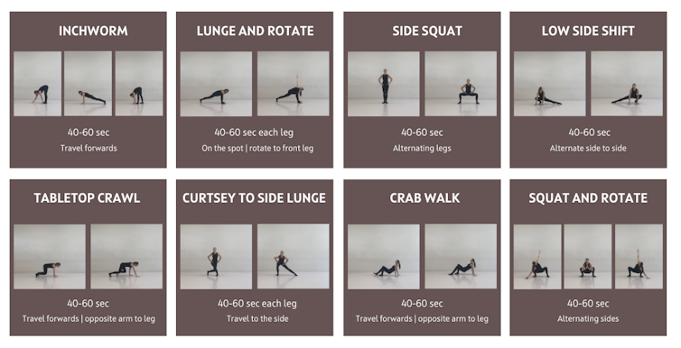 Multiple exercises.
