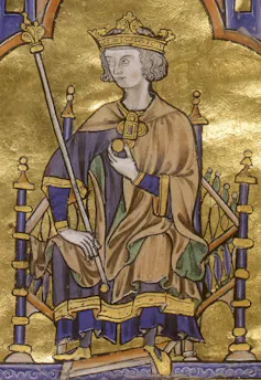 Gold picture of King Louis