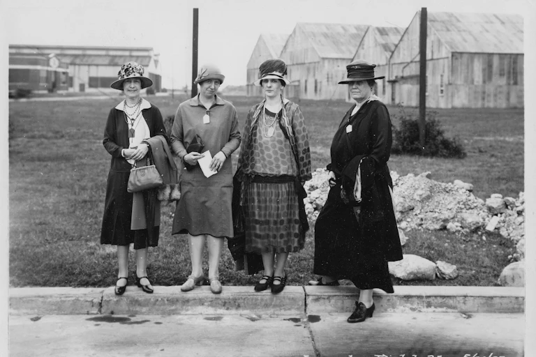 Four woman in a vintage photograph