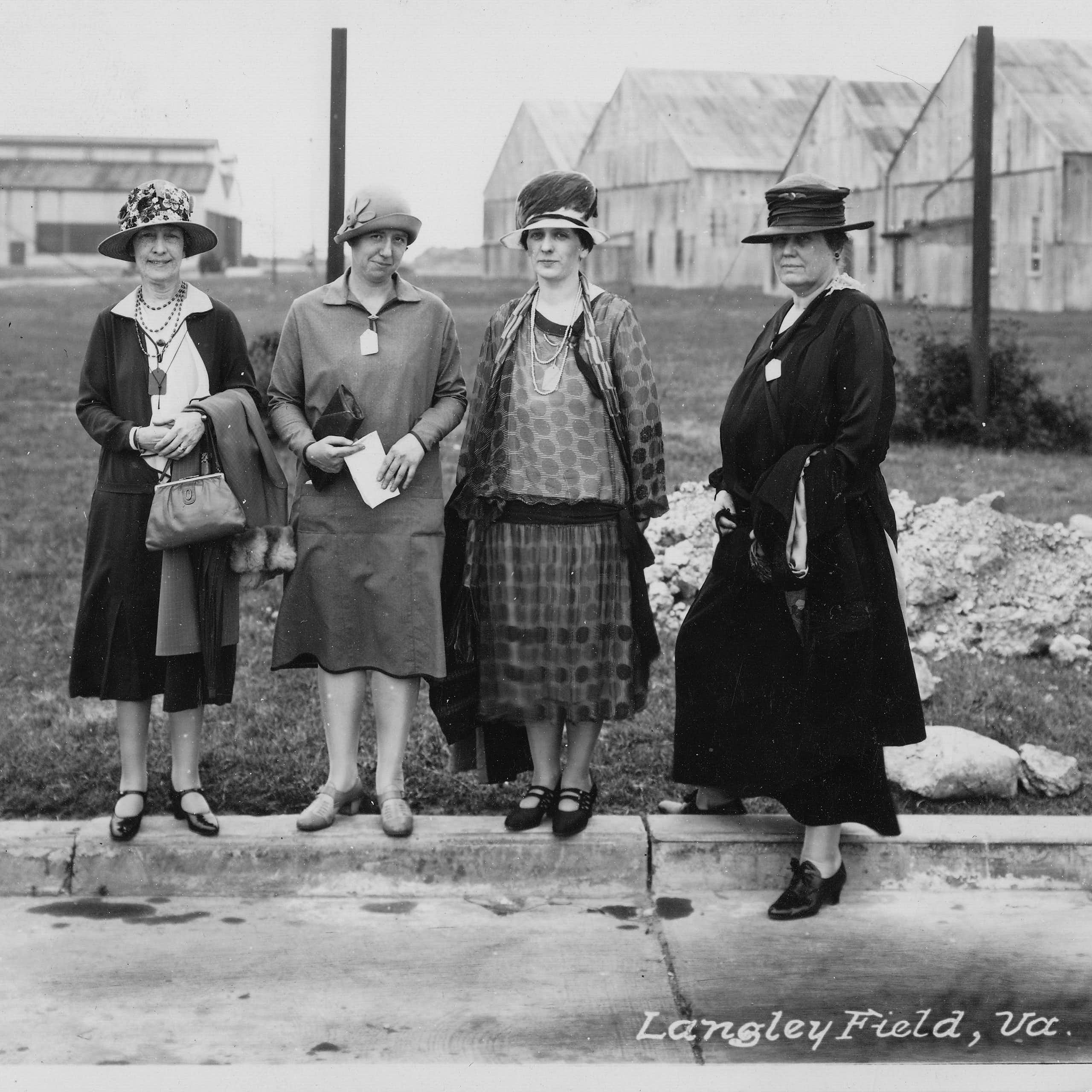 Four woman in a vintage photograph