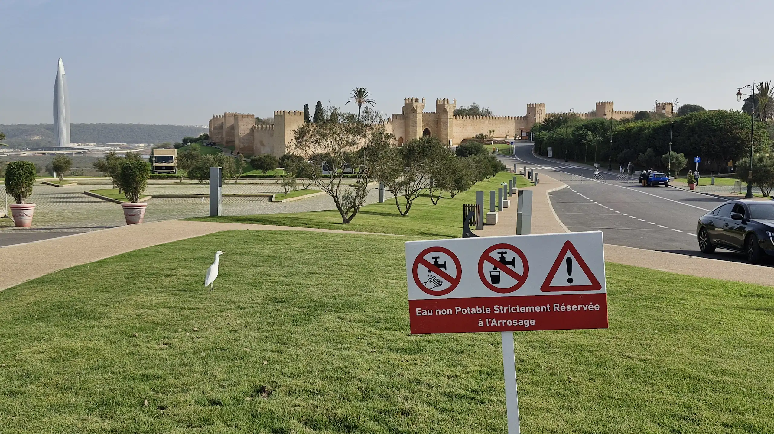 Eaux usées traitées réutilisées pour l’arrosage des espaces verts à Rabat.