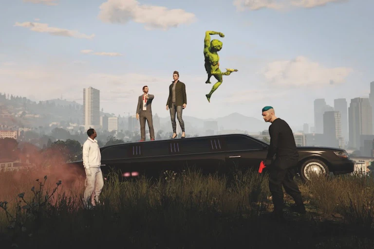 Grand Theft Auto players stage Hamlet.
