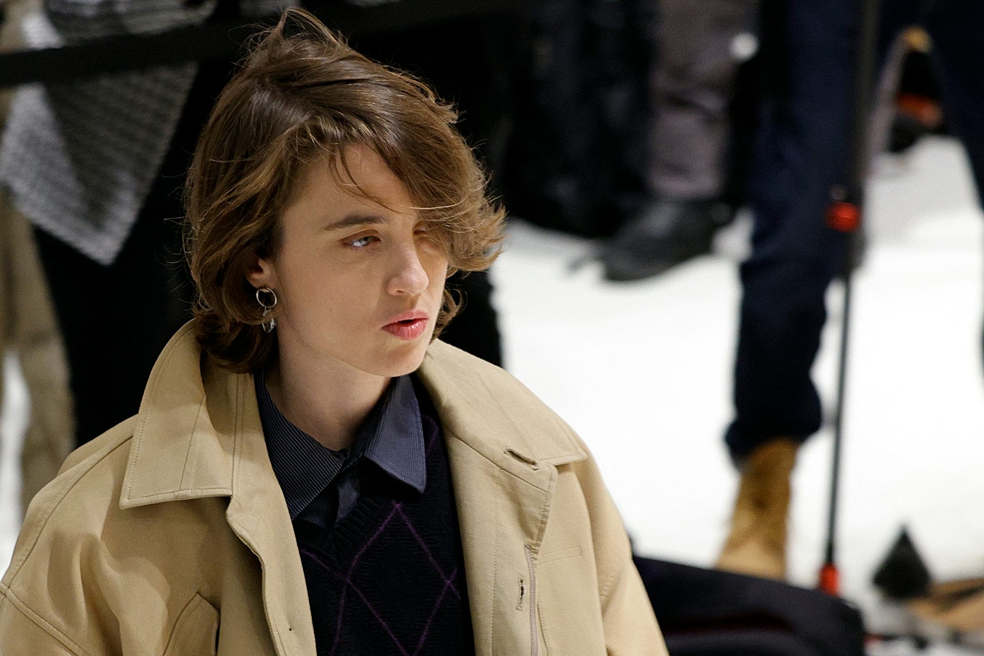 L'actrice Adele Haenel au tribunal de Paris, le 9 décembre 2024, lors du procès du réalisateur Christophe Ruggia, accusé de l'avoir agressée sexuellement lorsqu'elle était mineure.