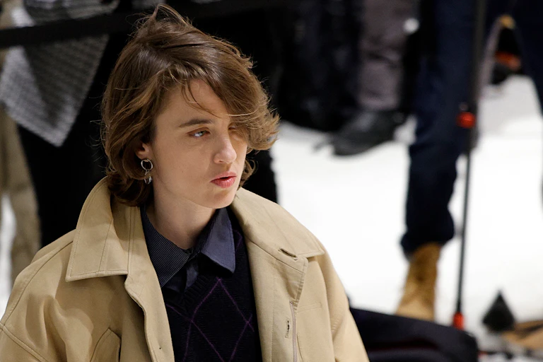 L'actrice Adele Haenel au tribunal de Paris, le 9 décembre 2024, lors du procès du réalisateur Christophe Ruggia, accusé de l'avoir agressée sexuellement lorsqu'elle était mineure.