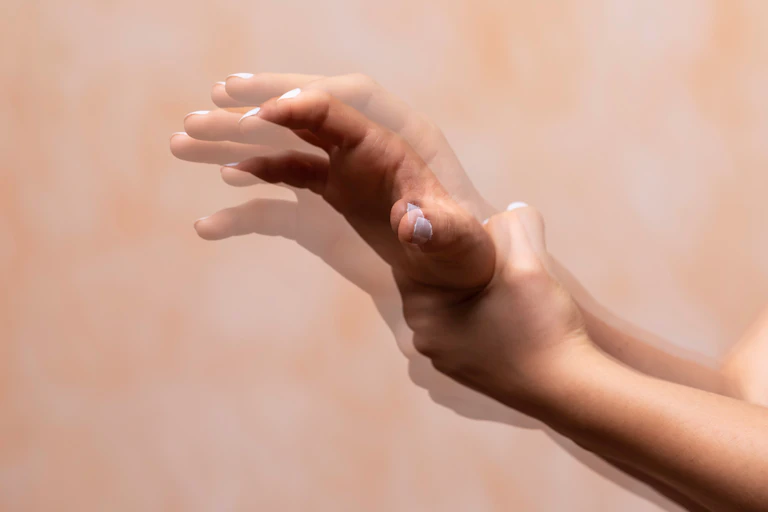 A hand shaking.