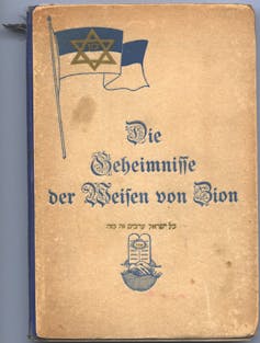 Portada de un libro en alemán.