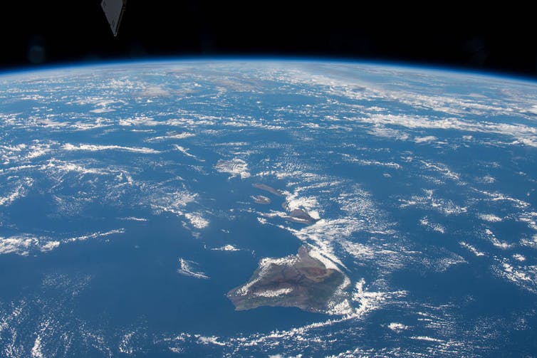 Oceania as shown from the ISS