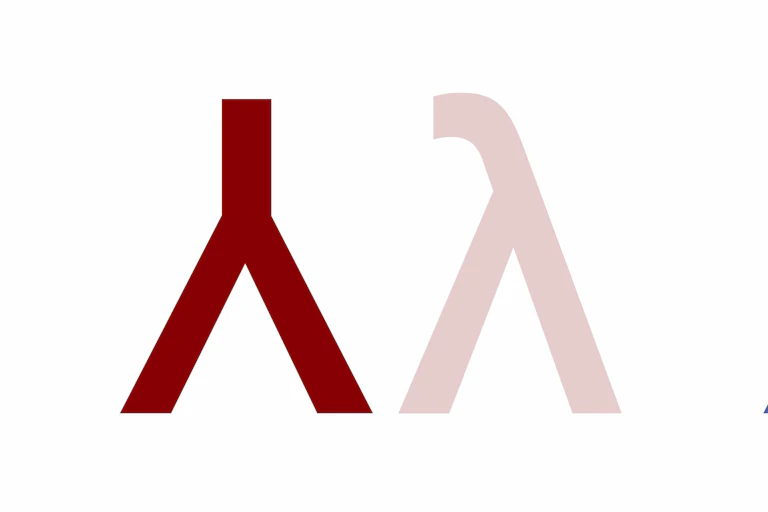 the new letters of Haíɫzaqvḷa: two resemble an upside down Y, the other two are the same but with a line across the middle