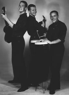 A posed photo of the band.