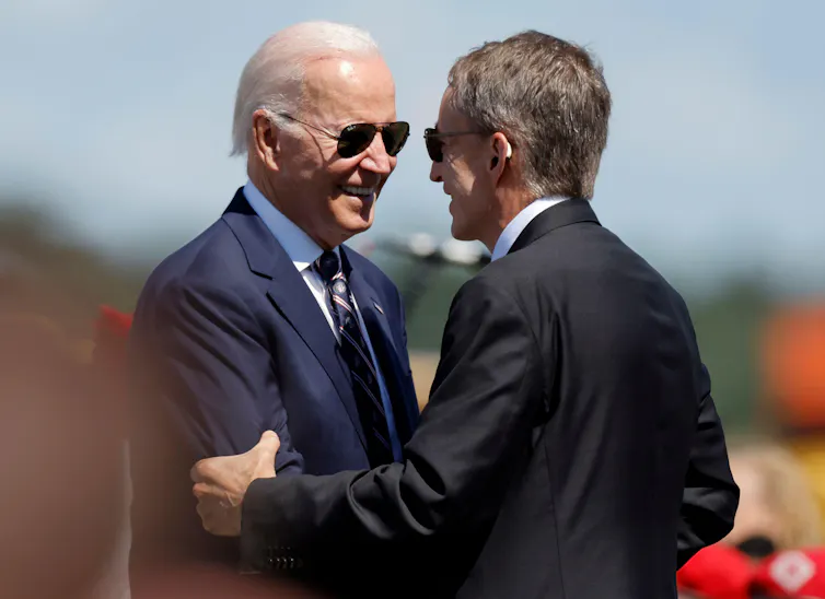 President Biden greeting Pat Gelsinger