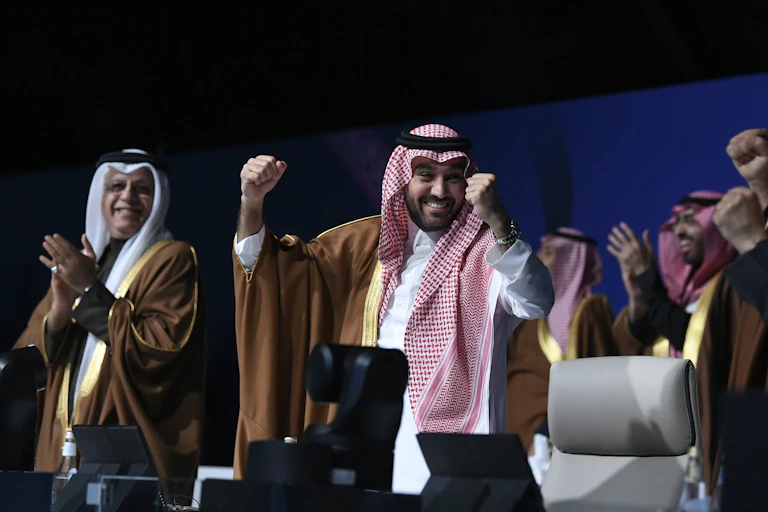 Saudis celebrating